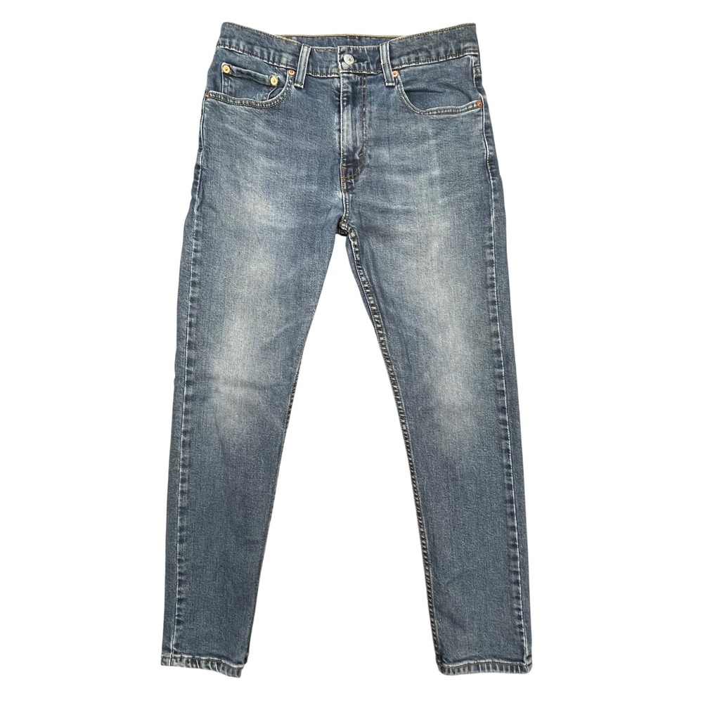 Levi Blue 512 Slim Taper Fit Stretch Denim Jeans Mens 32x30